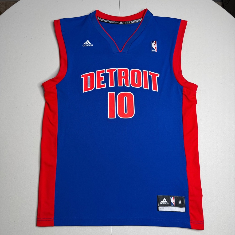 Adidas Detroit Pistons Greg Monroe 10 NBA Jersey Mens Medium Blue